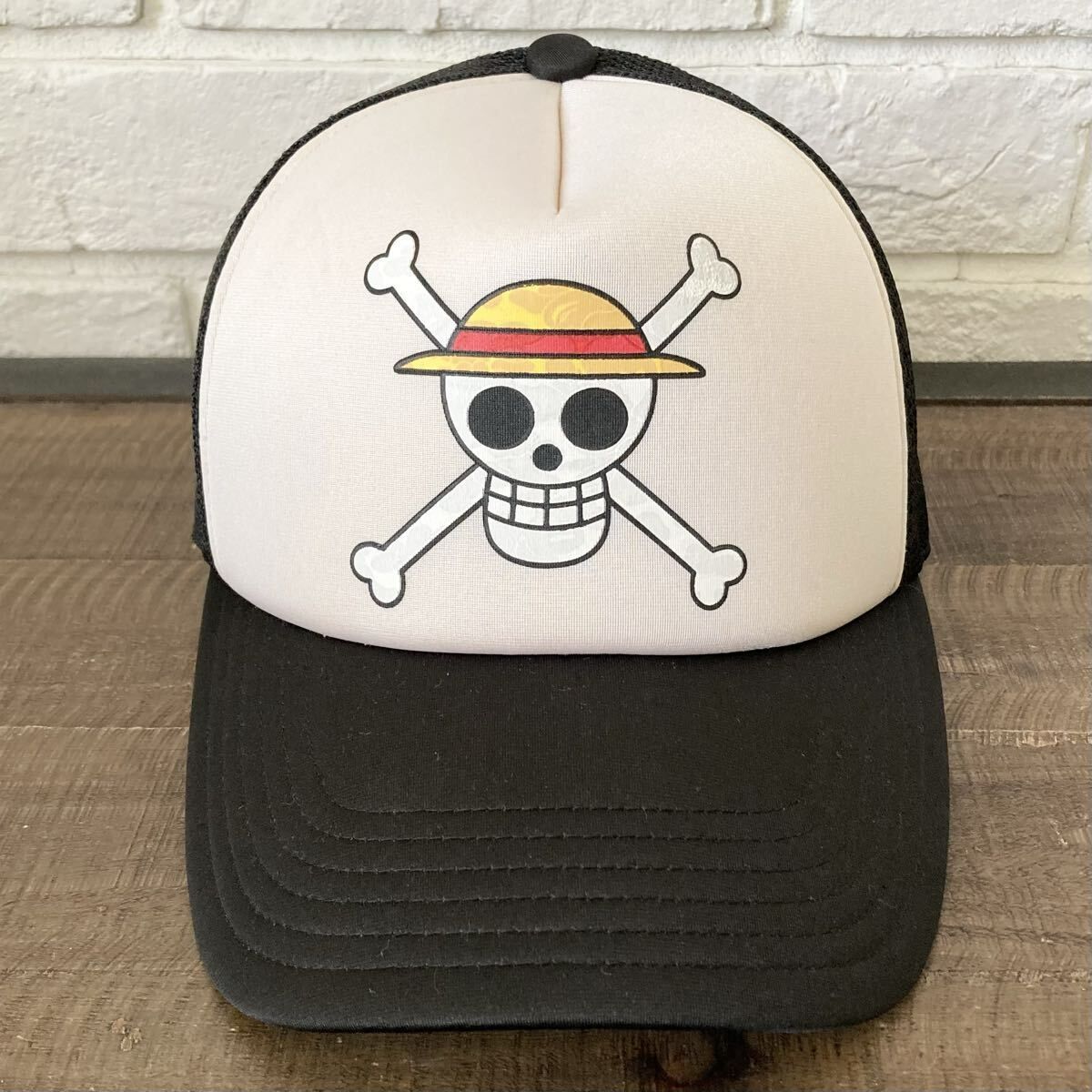 ★激レア★ BAPE CAMO ルフィ フラッグ メッシュキャップ luffy onepiece ワンピース a bathing ape エイプ ベイプ trucker hat cap i07