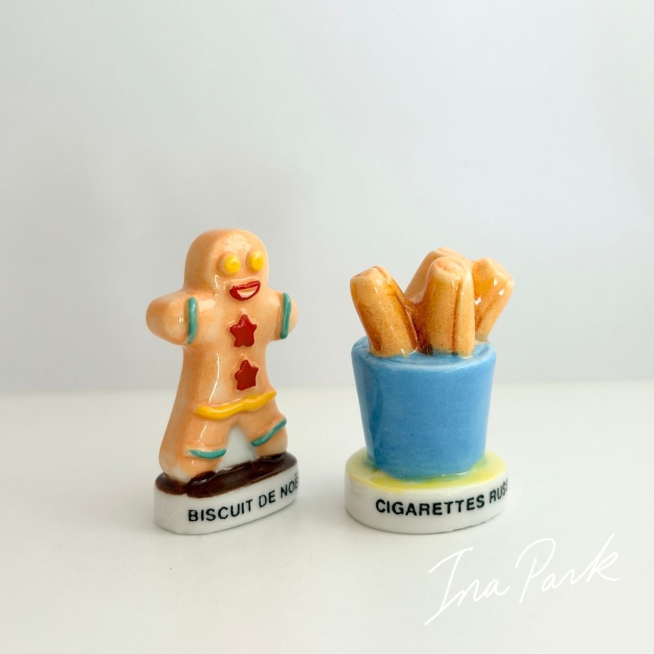 フランスのビスケット フェーヴ フェーブ フランス製 ミニチュア 陶器