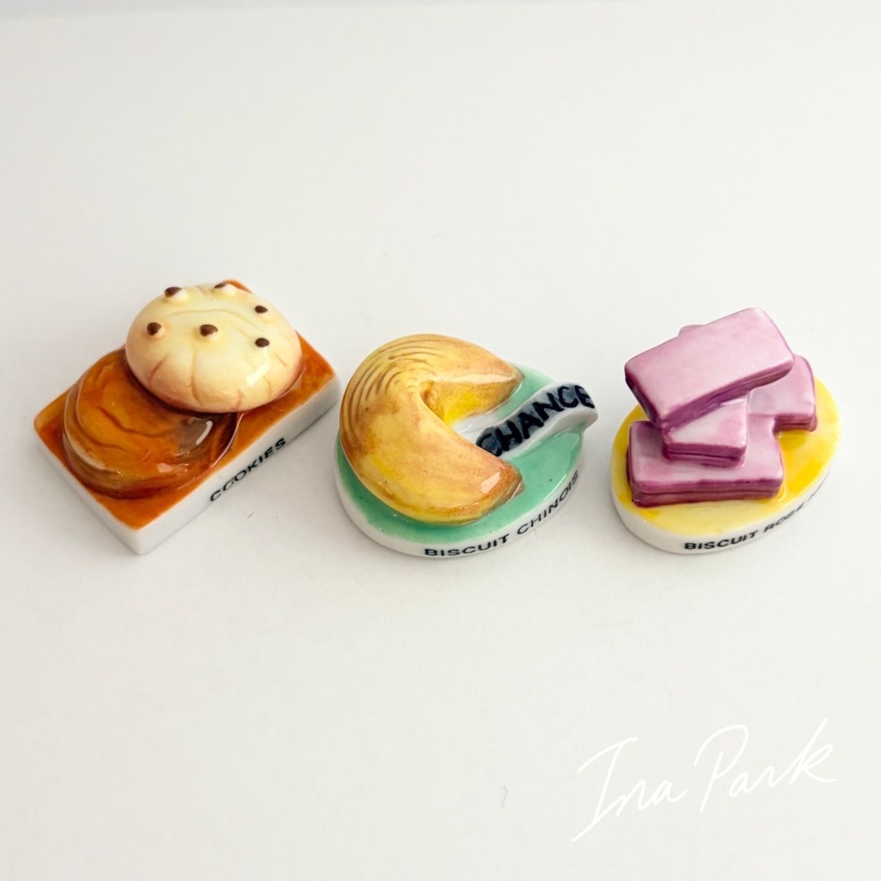 フランスのビスケット フェーヴ フェーブ フランス製 ミニチュア 陶器