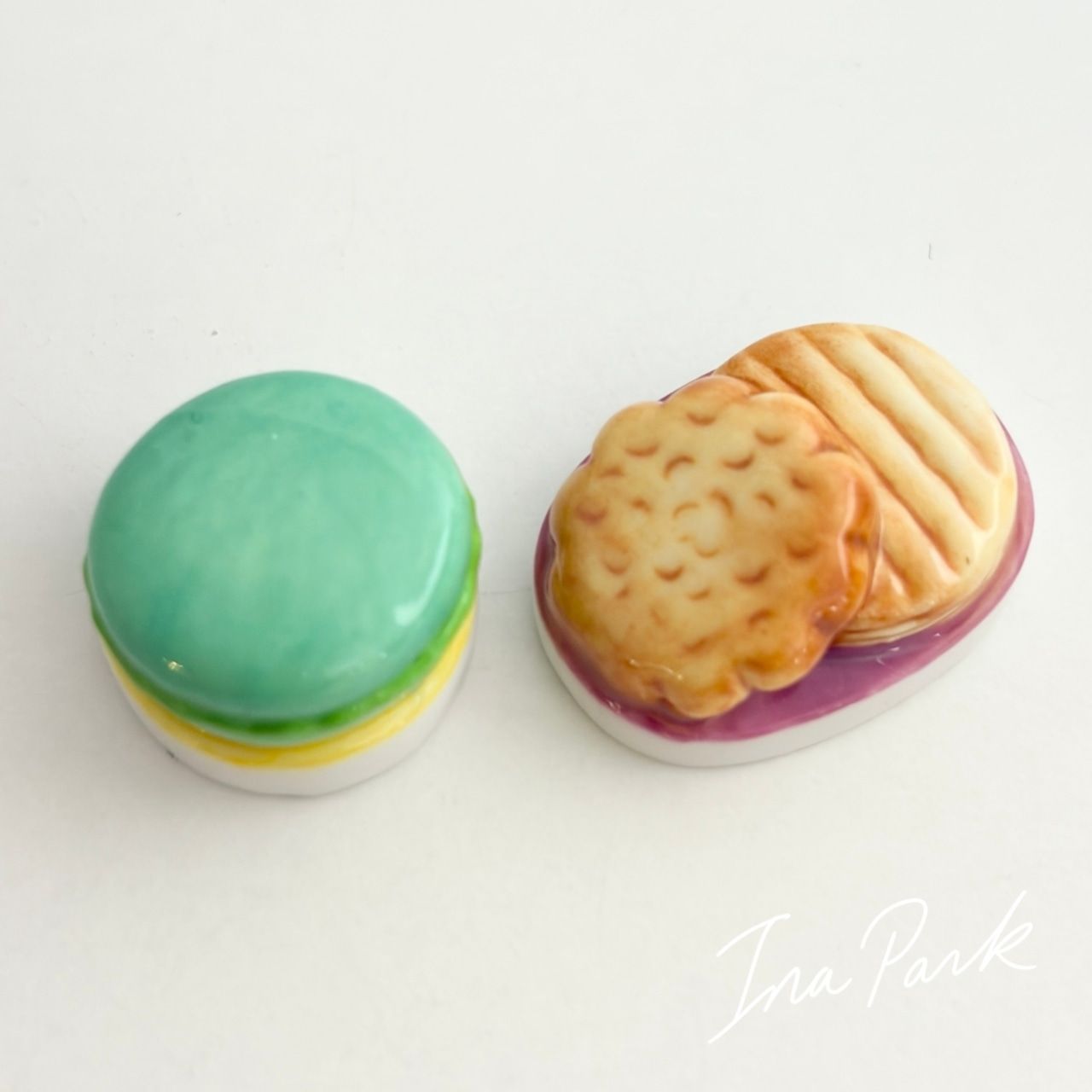 フランスのビスケット フェーヴ フェーブ フランス製 ミニチュア 陶器