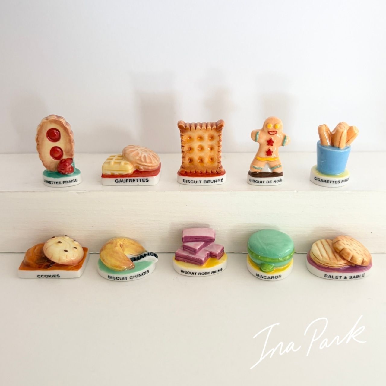 フランスのビスケット フェーヴ フェーブ フランス製 ミニチュア 陶器