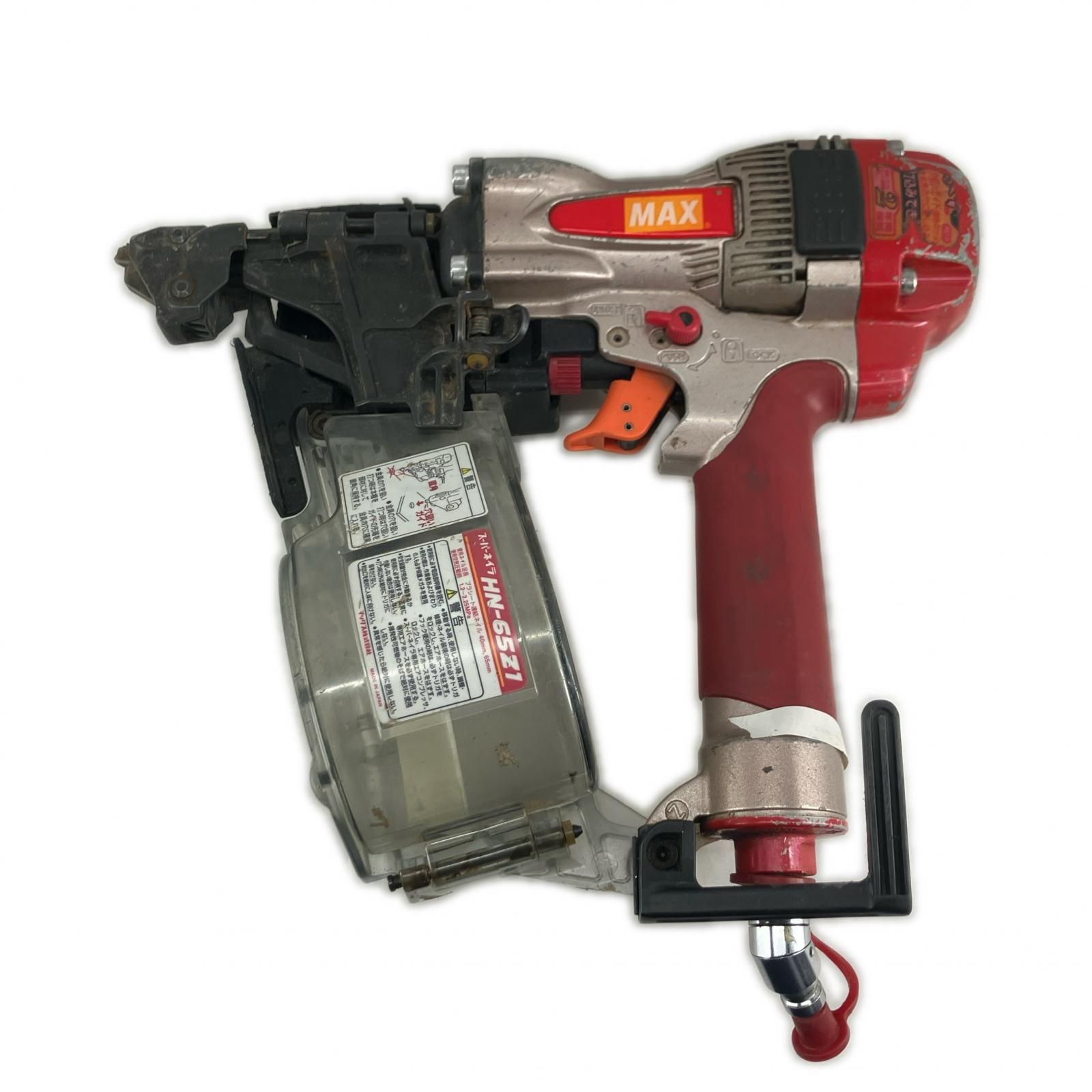 MAX マックス エアツール 高圧 エア釘打ち 本体のみ HN-65Z1 レッド