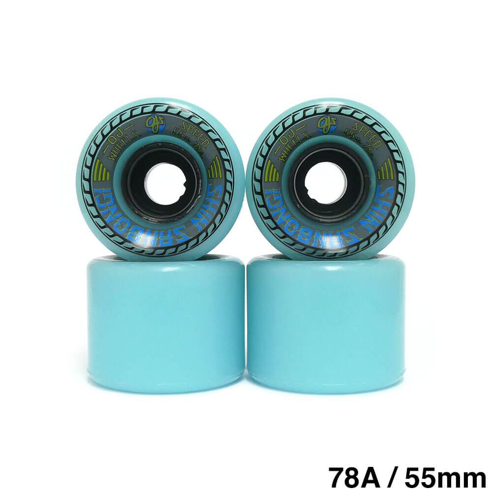 OJ WHEEL オージェー ソフトウィール（クルーザー）MINI SUPER JUICE（78A）SHIN SANBONGI 青 55mm　スケートボード スケボー