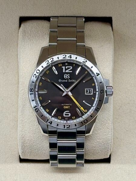 GRAND SEIKO グランドセイコー SBGM237 スポーツコレクション GMT 和光限定50本モデル BK 自動巻【管理№3-7】