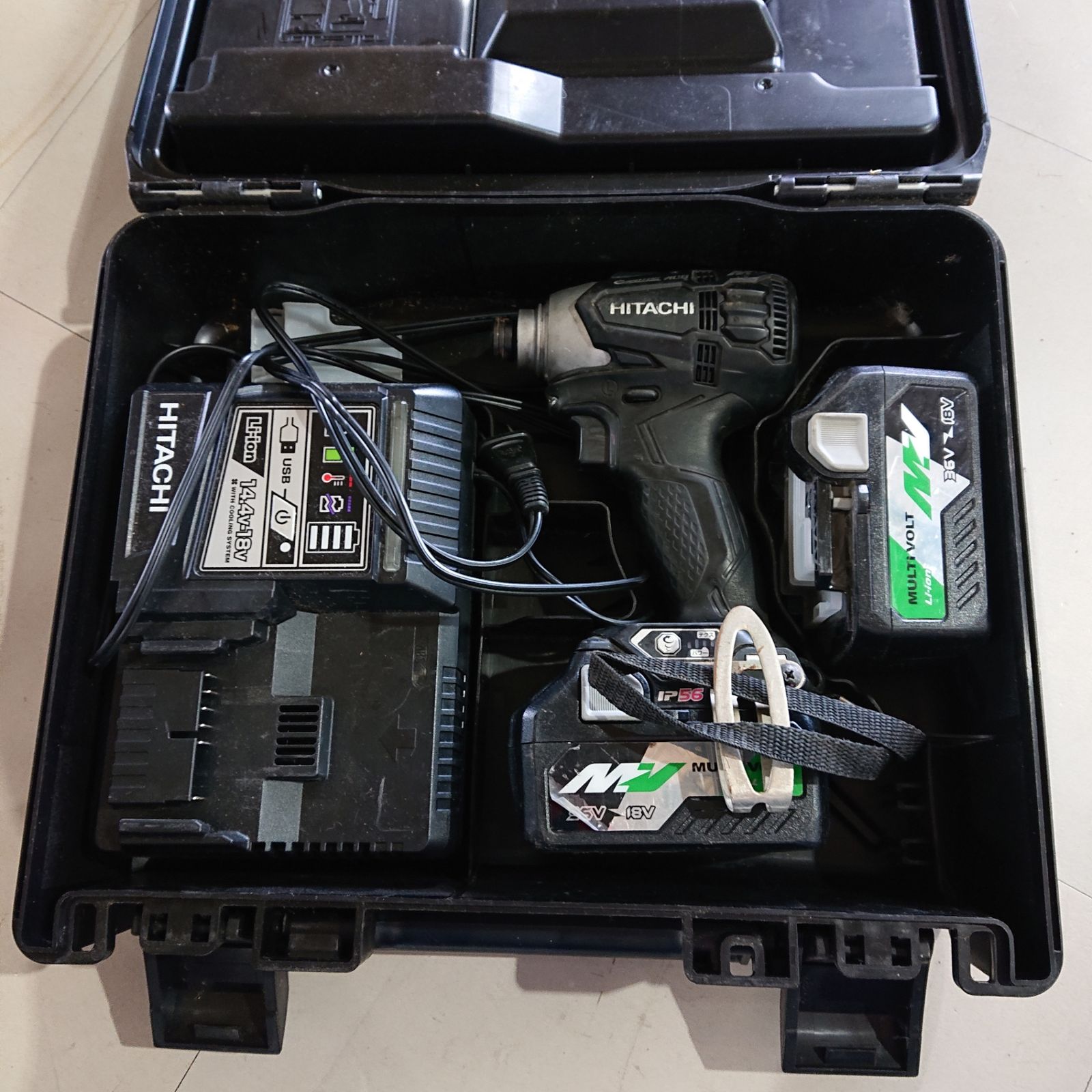 HITACHI 日立工機 WH36DA コードレスインパクトドライバ 黒 BSL36A18 バッテリーセット