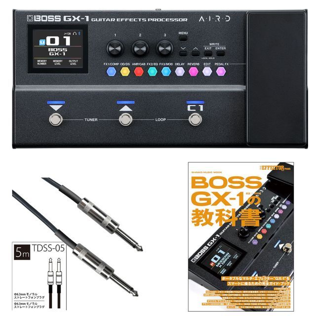 BOSS ボス GX-1 Guitar Effects Processor + GX-1 の教科書 + シールド