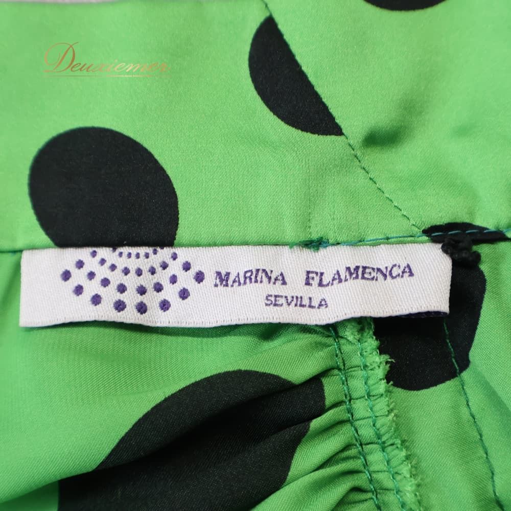 フラメンコ 衣装 MARINA FLAMENCA シージョ エプロン グリーン系
