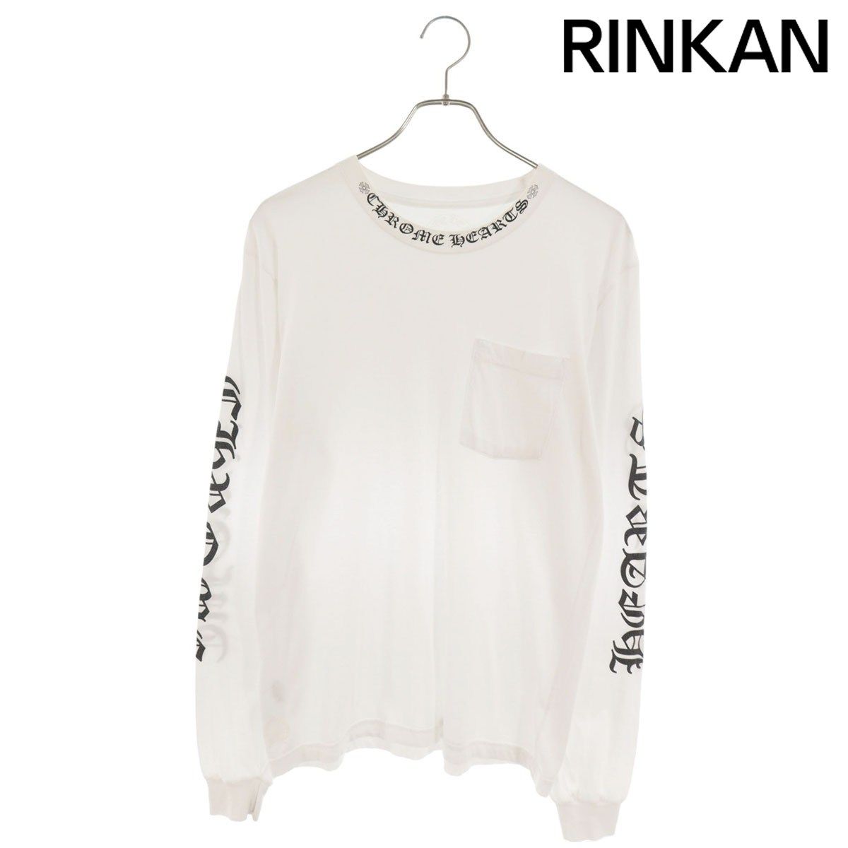 クロムハーツ CH L/S /1 ネックロゴプリント長袖カットソー メンズ M
