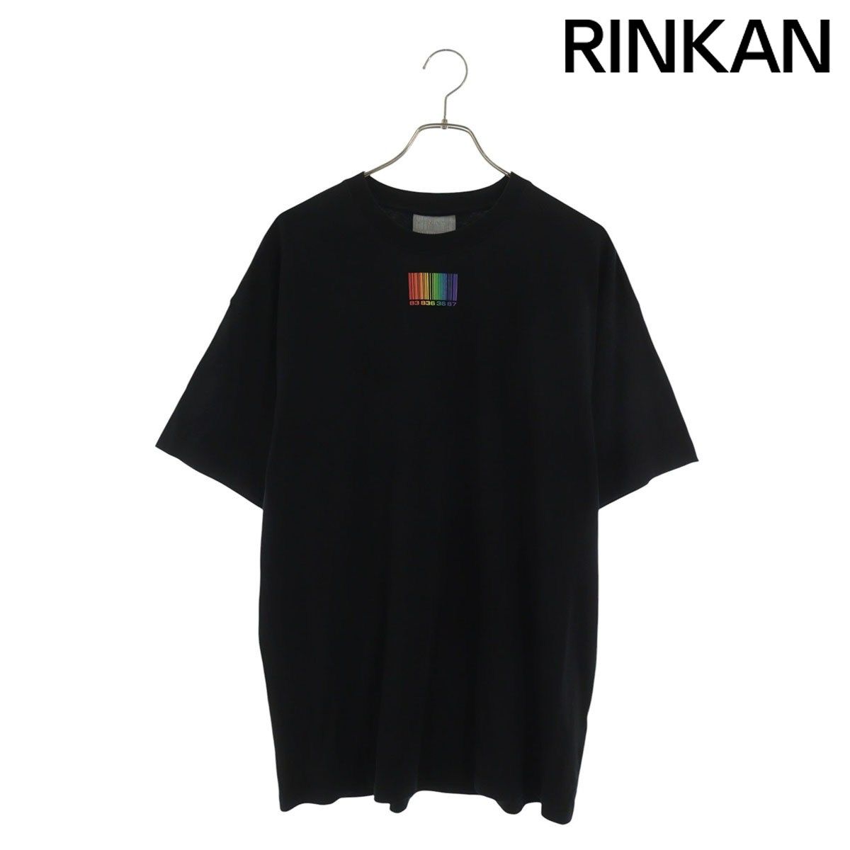 ブイティーエムエヌティーエス 22SS VL12TR440B バーコードロゴプリントTシャツ メンズ L