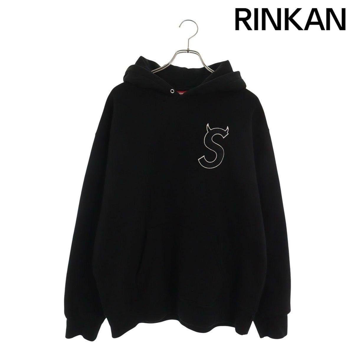 シュプリーム 22AW Devil S Logo Hooded Sweatshirt デビルSロゴプルオーバーパーカー メンズ L