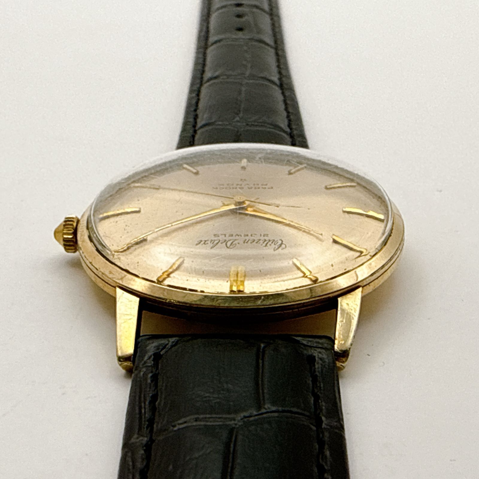 B164【稼働・1961年製 ヴィンテージ・新品ベルト】 CITIZEN DELUX