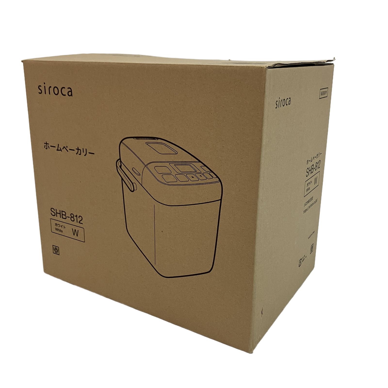 shiroca SHB-812 ホームベーカリー 2026年製 ホワイト シロカ 家電 未使用 C11375900