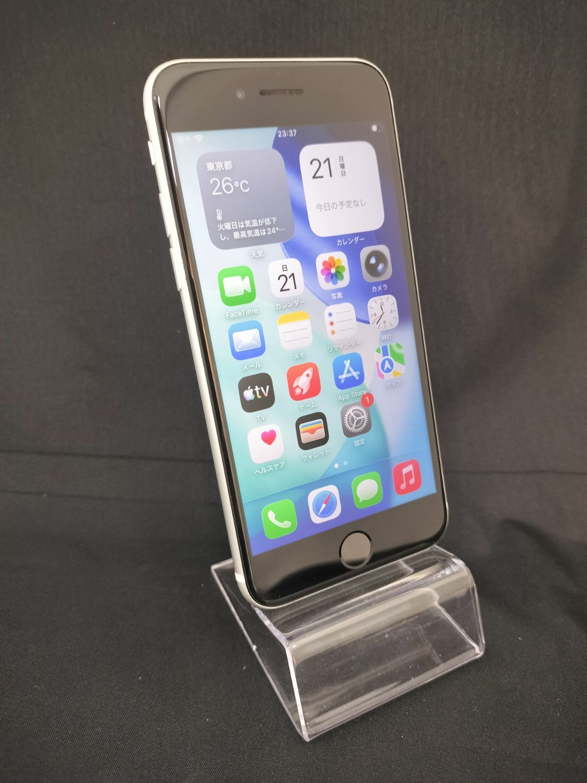 iPhoneSE2 128GB　バッテリー容量74％（サービス表記あり）