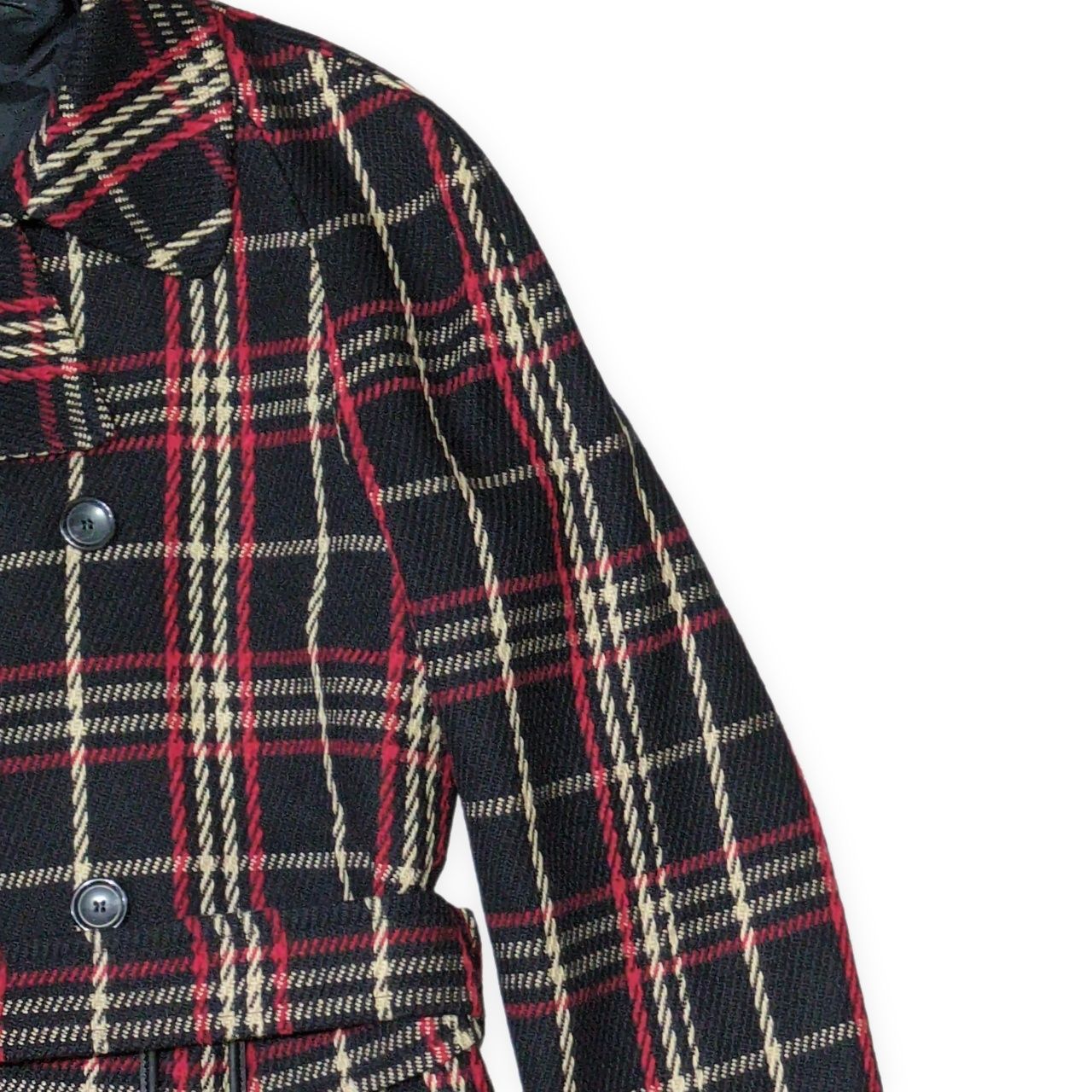 TAGLIATORE タリアトーレ BROCK/S ダブルベルテッドコート チェック柄 