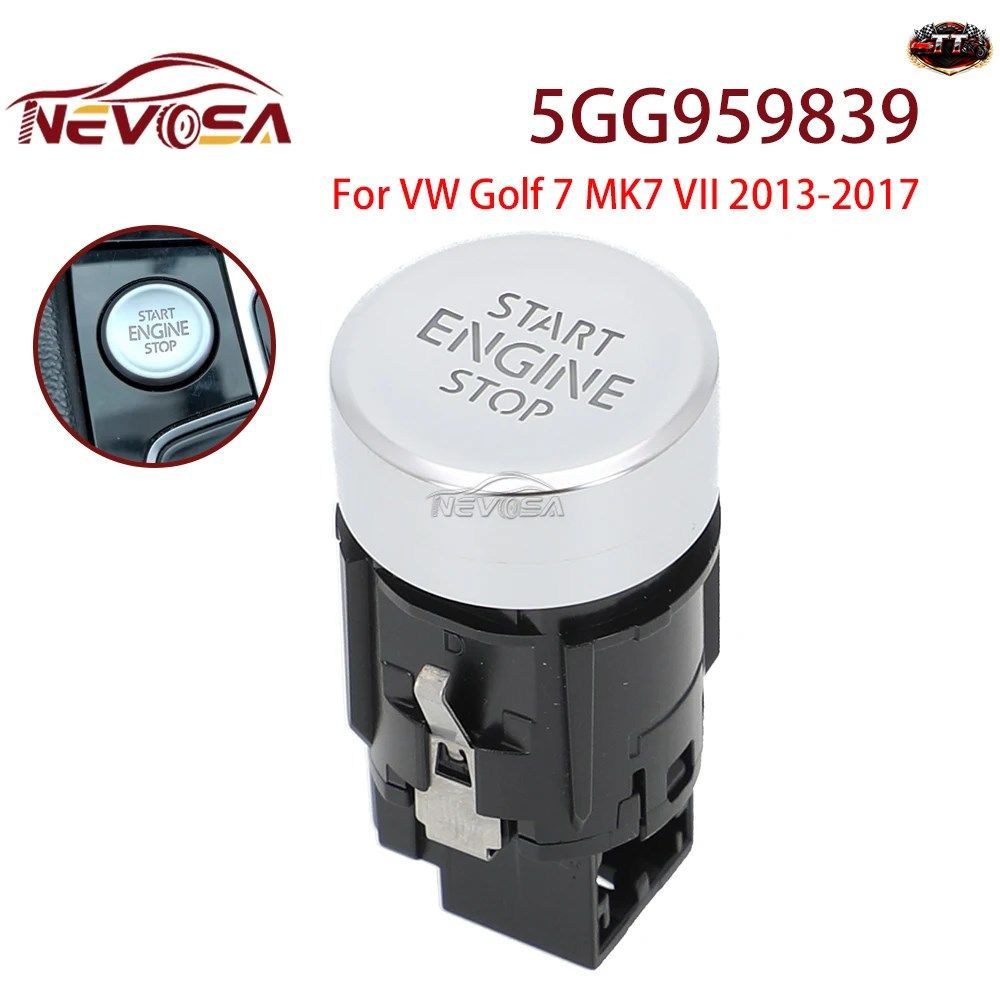 5GG959839 VW ゴルフ7 MK7 VII 5GG 959 839 ゴルフ GTI E-ゴルフ スポーツワゴン スタートストップボタン エンジン点火スイッチ