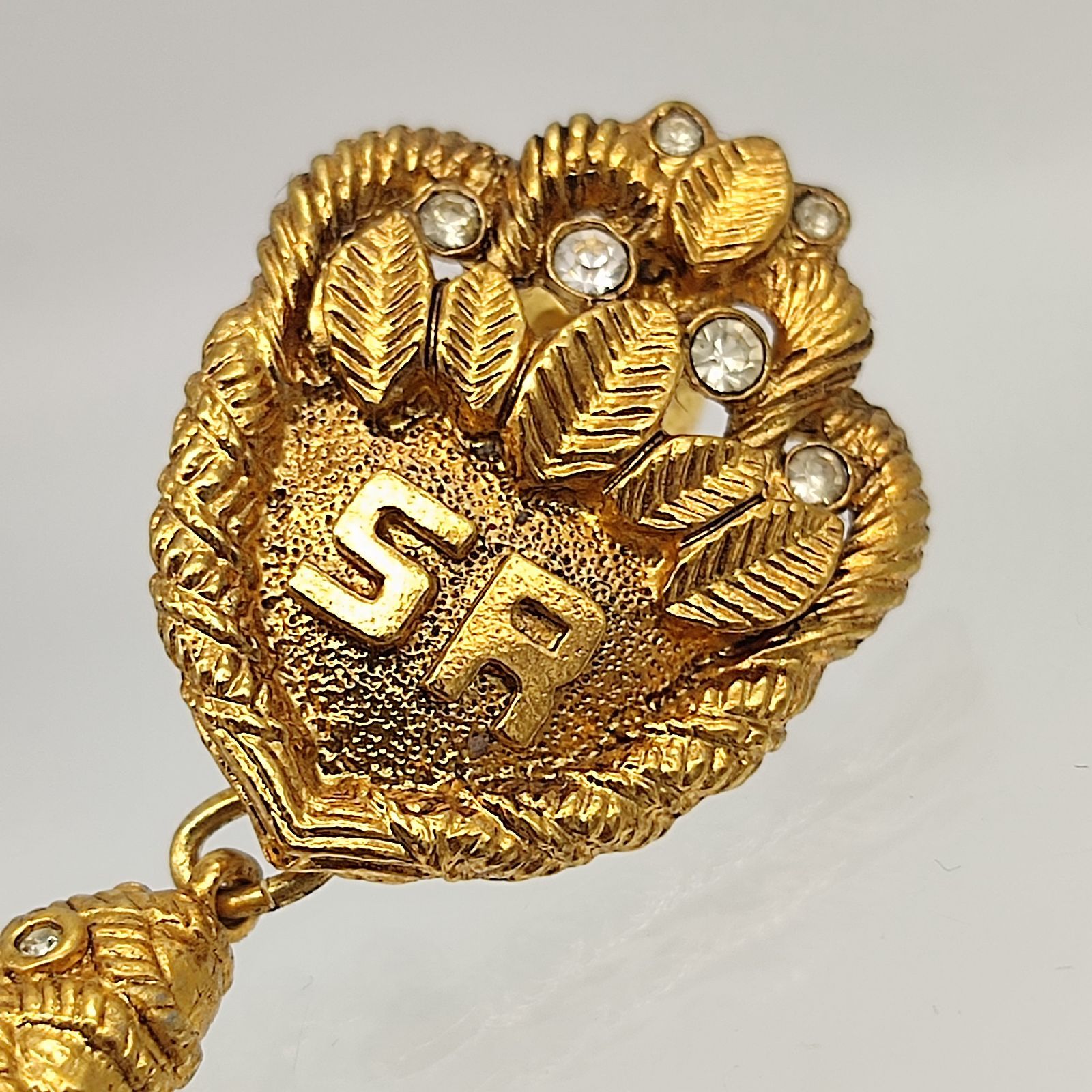 美品】SONIA RYKIEL ソニアリキエル SR ヴィンテージ タッセルブローチ