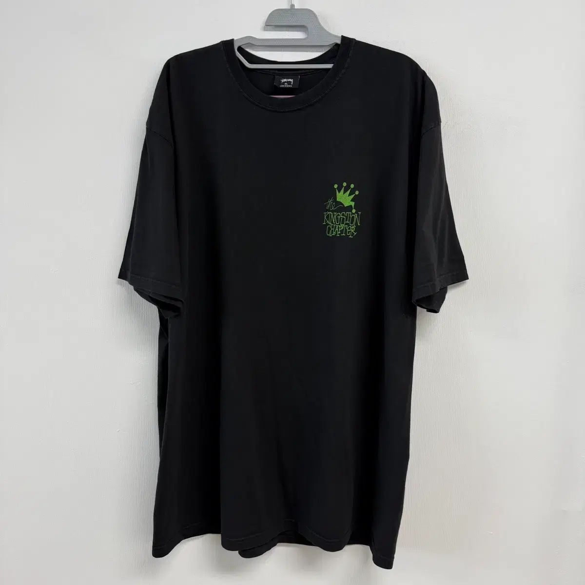 STUSSY キングス チャプター 半袖T ブラック XL チャプターT ビックロゴ JS64