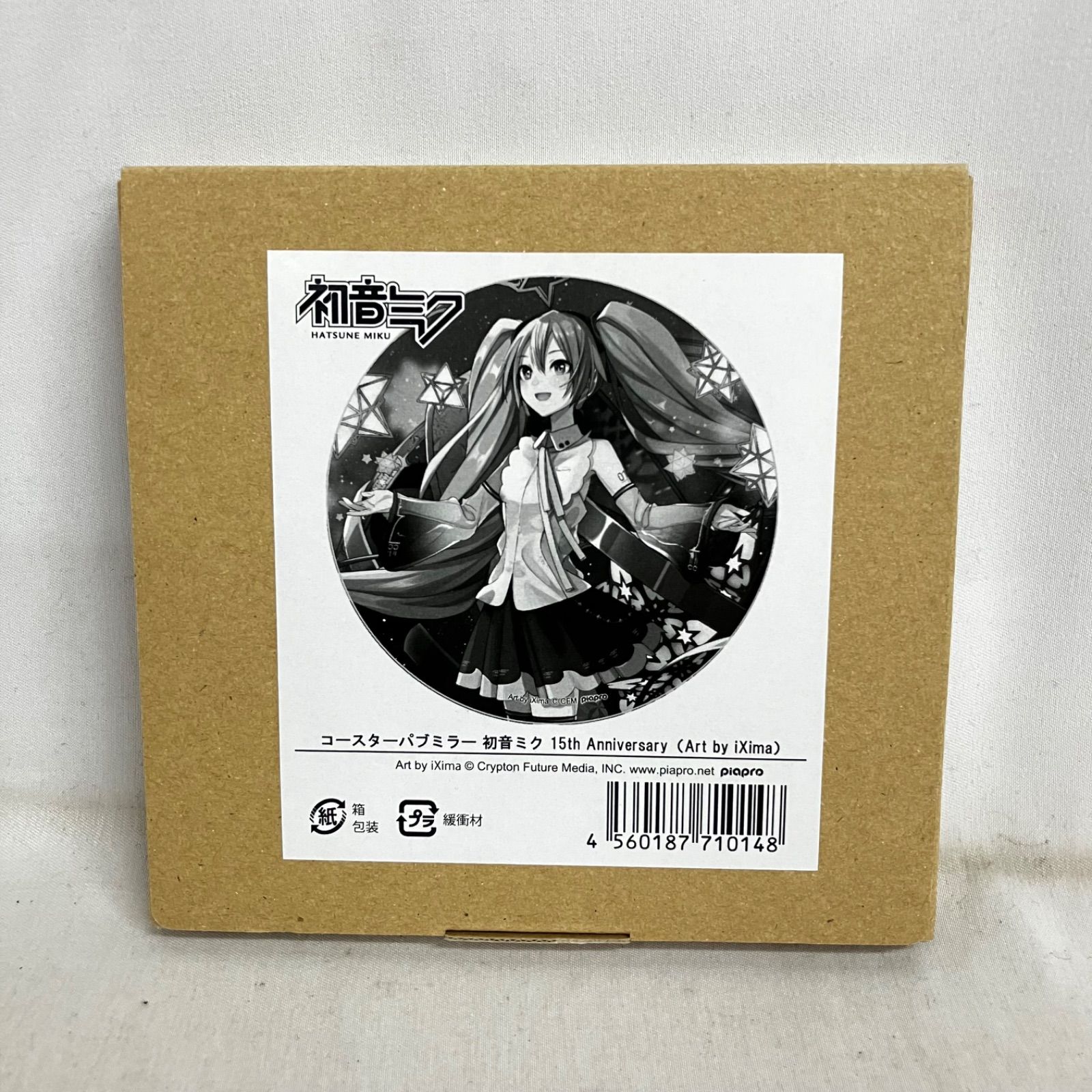 未使用 初音ミク コースターパブミラー 15th Anniversary iXima