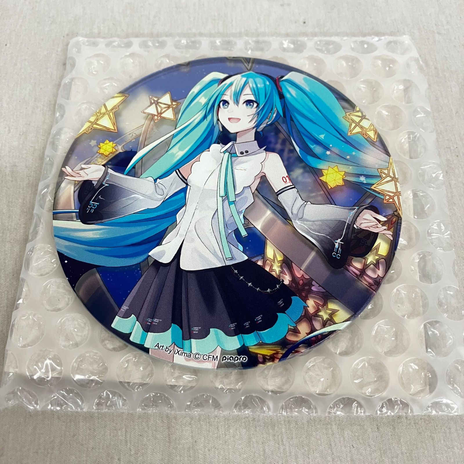 未使用 初音ミク コースターパブミラー 15th Anniversary iXima