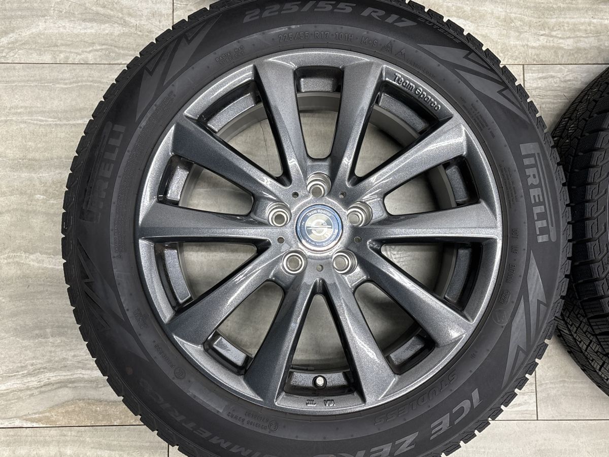 美品】チームスパルコ 17in 7.5J +25 PCD112 アイスゼロアシンメトリコ 