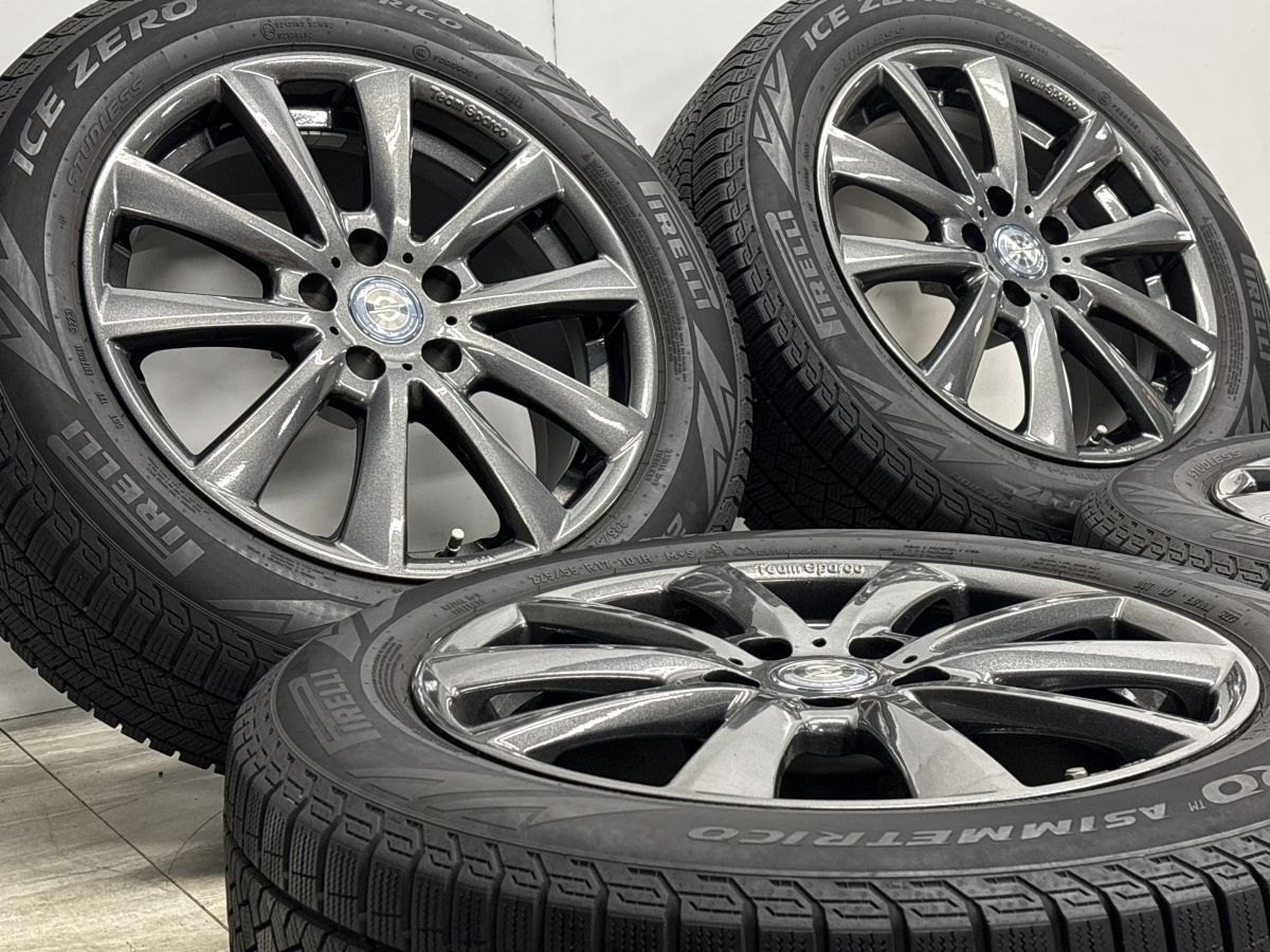 美品】チームスパルコ 17in 7.5J +25 PCD112 アイスゼロアシンメトリコ 