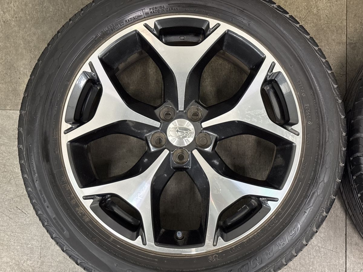 良好品】スバル SJ フォレスター 純正 18in 7J +48 PCD100 ENKEI製