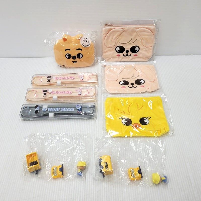 トェッキ　skzoo ポーチまとめ売り 未使用品】 SKZOO ミニボックス カトラリーセット スクエアポーチ