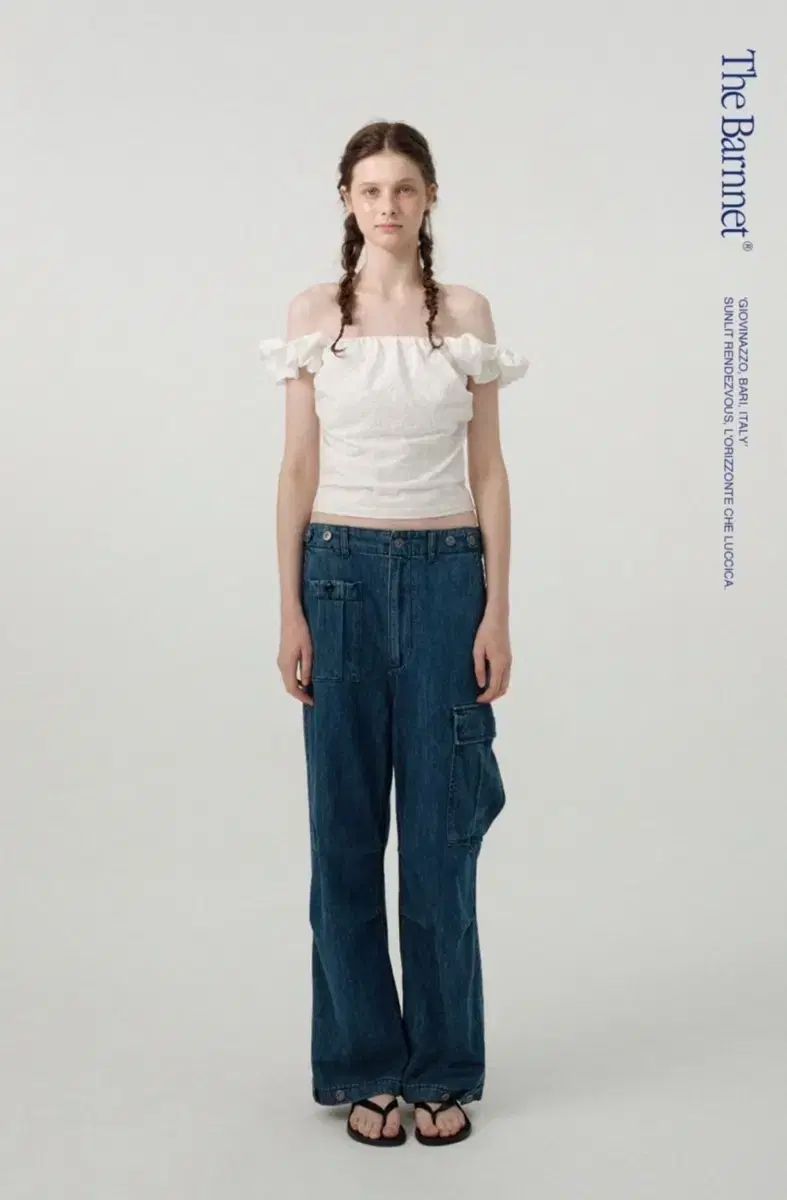 ザ・バーネット Indigo Denim Desert Cargo Pants