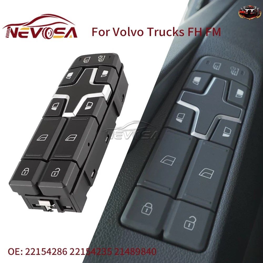 12V ボルボトラック FH FMシリーズ カーウィンドウスイッチ 21489840 16320218 22154286 22154235