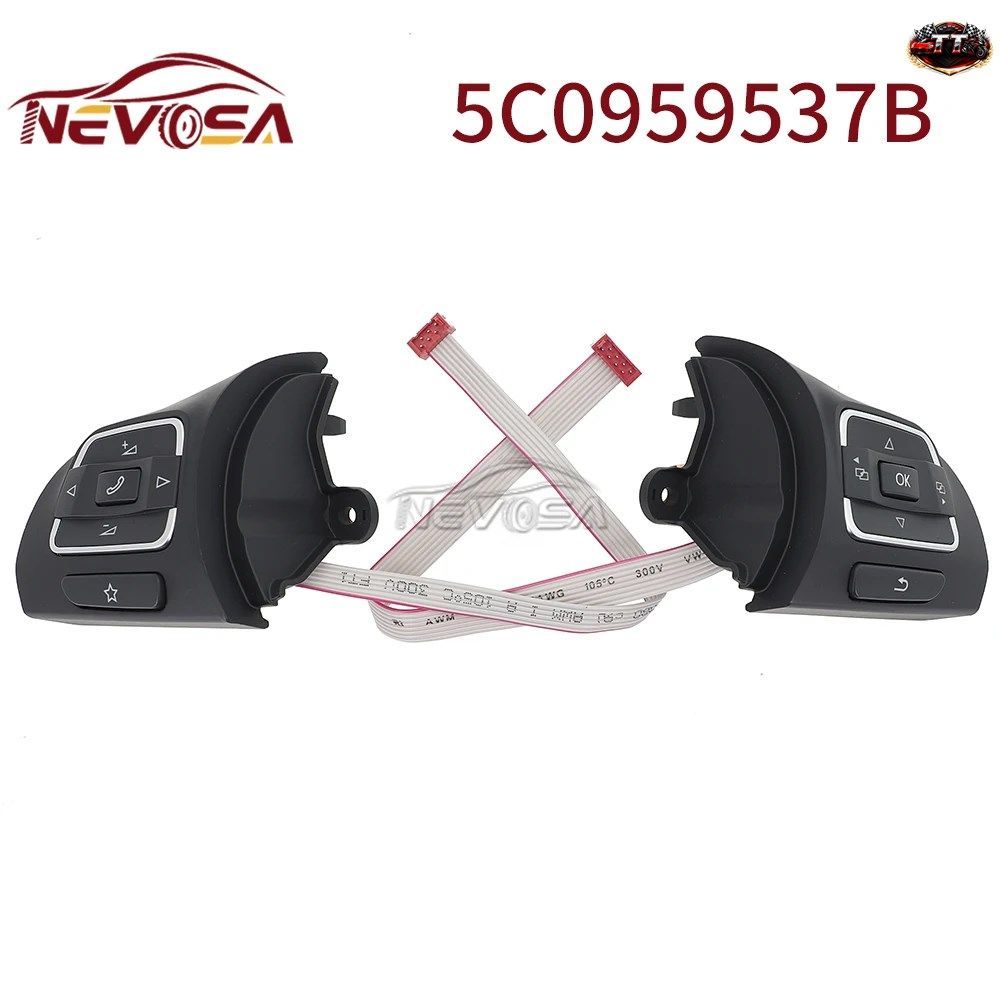 5C0959537B 5C0959538B VW アマロック キャディ ゴルフ ジェッタ ティグアン トゥーラン 2008-2018 MF ステアリングホイール コントロール