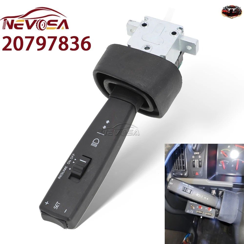 VOLVO FH12 FM NH 20797836 パイロットコラムスイッチコンビネーションボタンフォグランプ 70351744 20399170 20701049