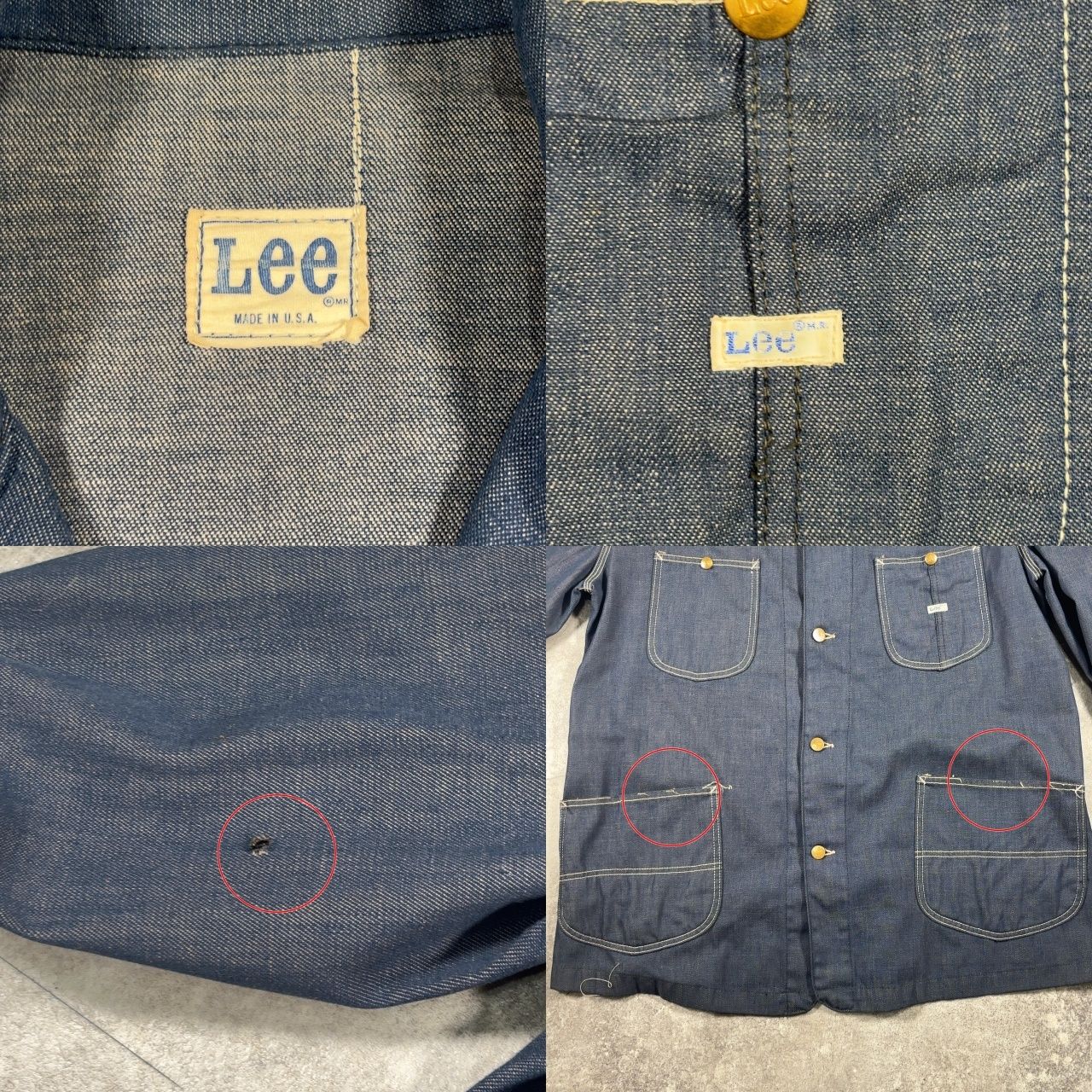 Lee リー デニムカバーオール バッドダイデニム 91-J 070-4841 ブルー
