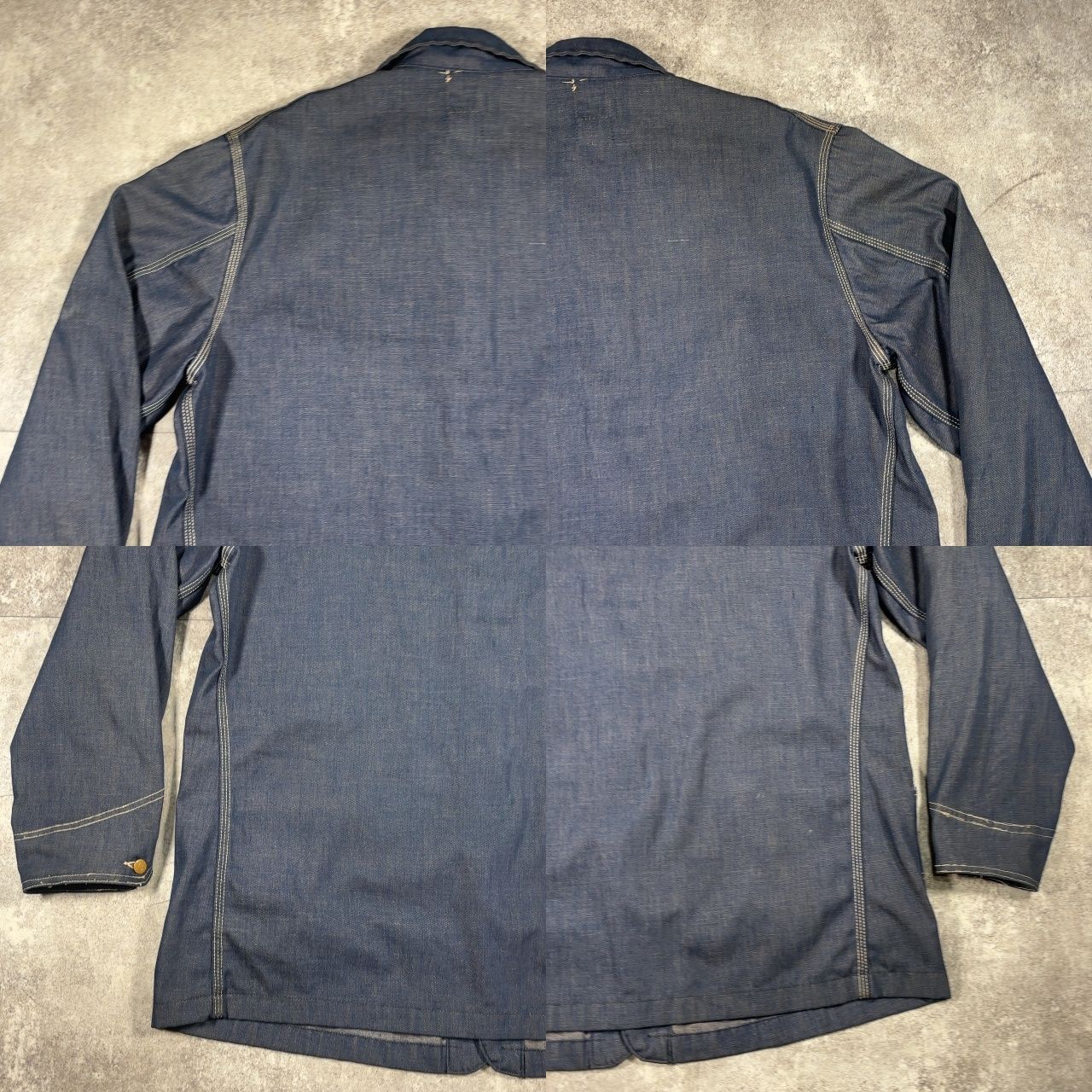 Lee デニムカバーオール　バッドダイ　USA製　ヴィンテージ　レッチリ　レイジ Lee リー デニムカバーオール バッドダイデニム 91-J 070-4841 ブルー