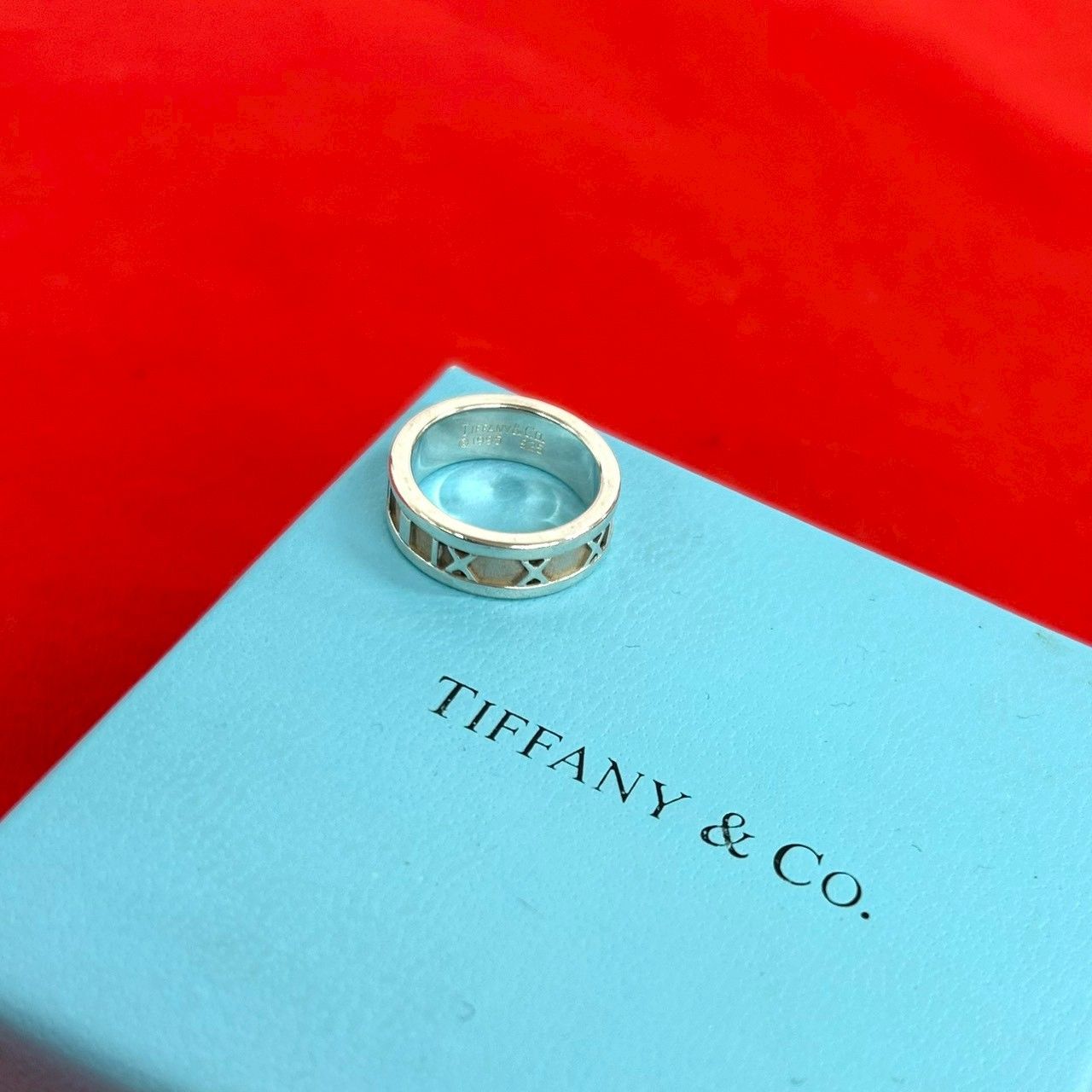 極 美品 TIFFANY&Co. ティファニー ヴィンテージ アトラス リング 