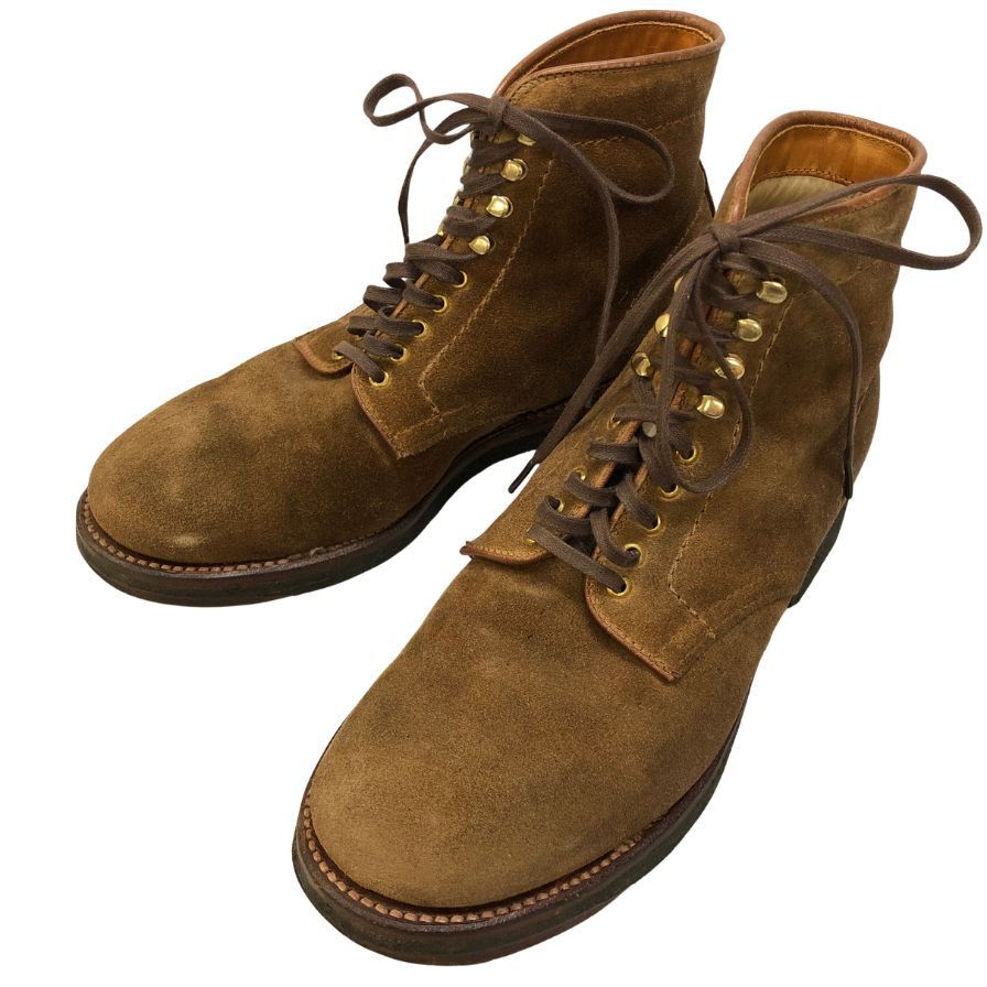 オールデン 46054H スナッフ スウェード ブーツ メンズ サイズ 6ハーフ ブラウン Alden ブーツ 約24.5cm【LA】【中古】