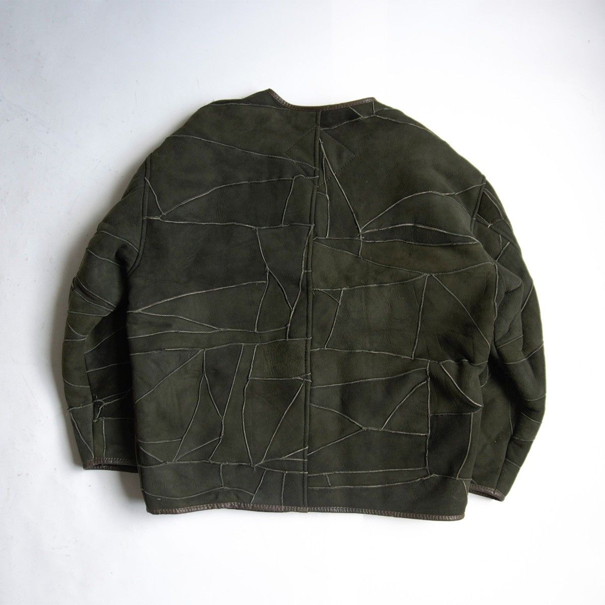 美品】HAI SPORTING GEAR【ノーカラー ボア レザー ジャケット】 M