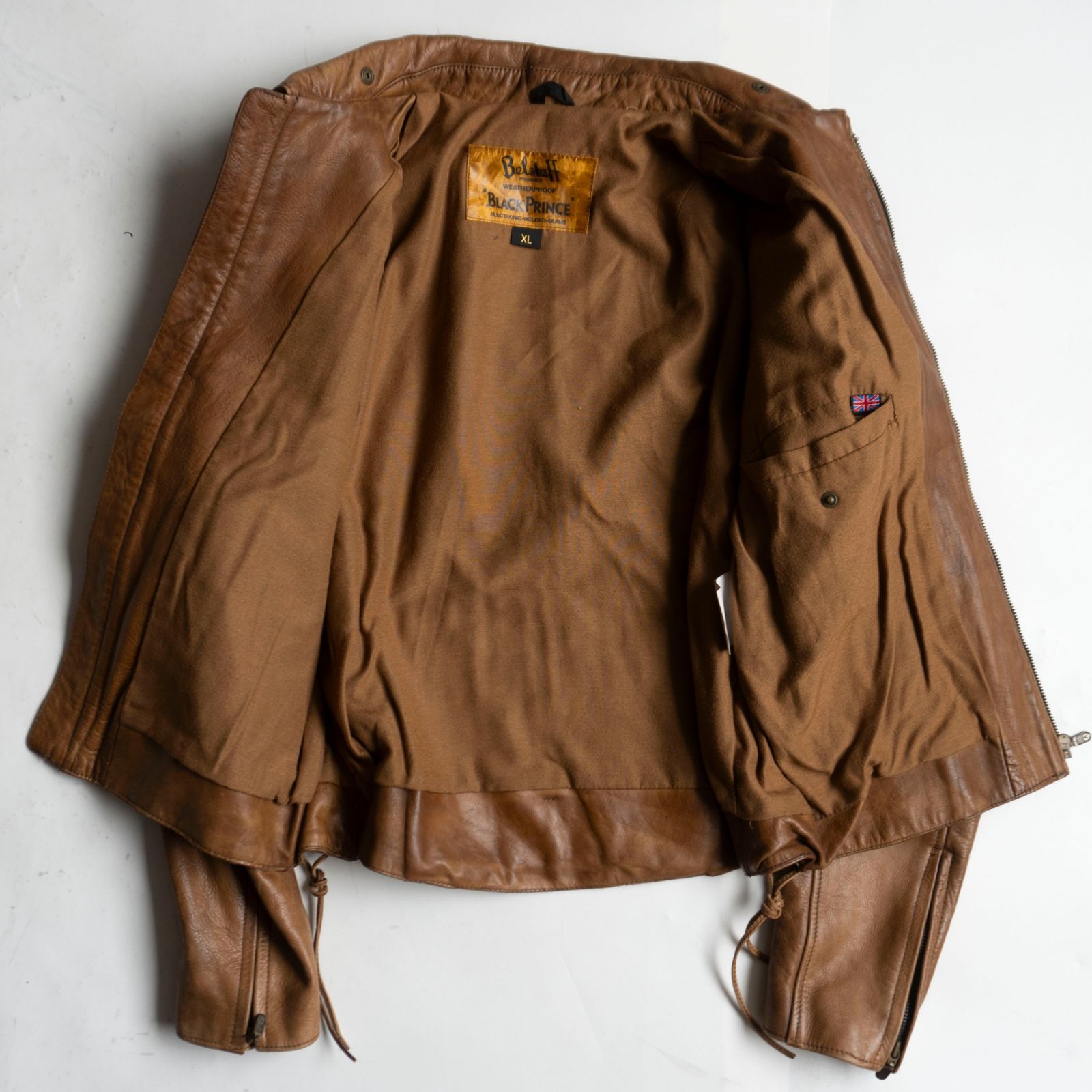 希少】BELSTAFF【BLACK PRINCE レザー ライダースジャケット】XL ベル