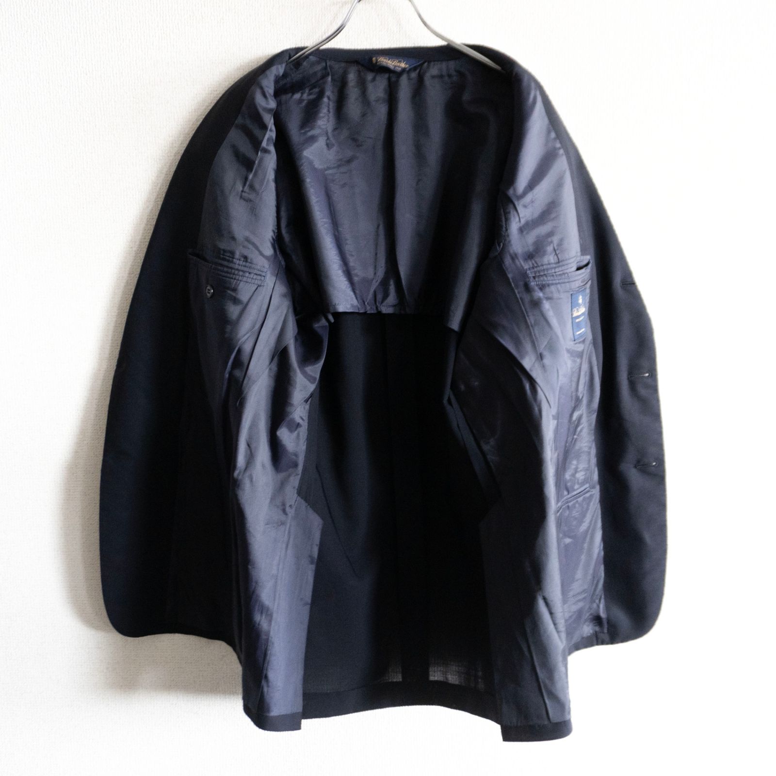 最高級品】BROOKS BROTHERS【テーラードジャケット /紺ブレ】40R 金