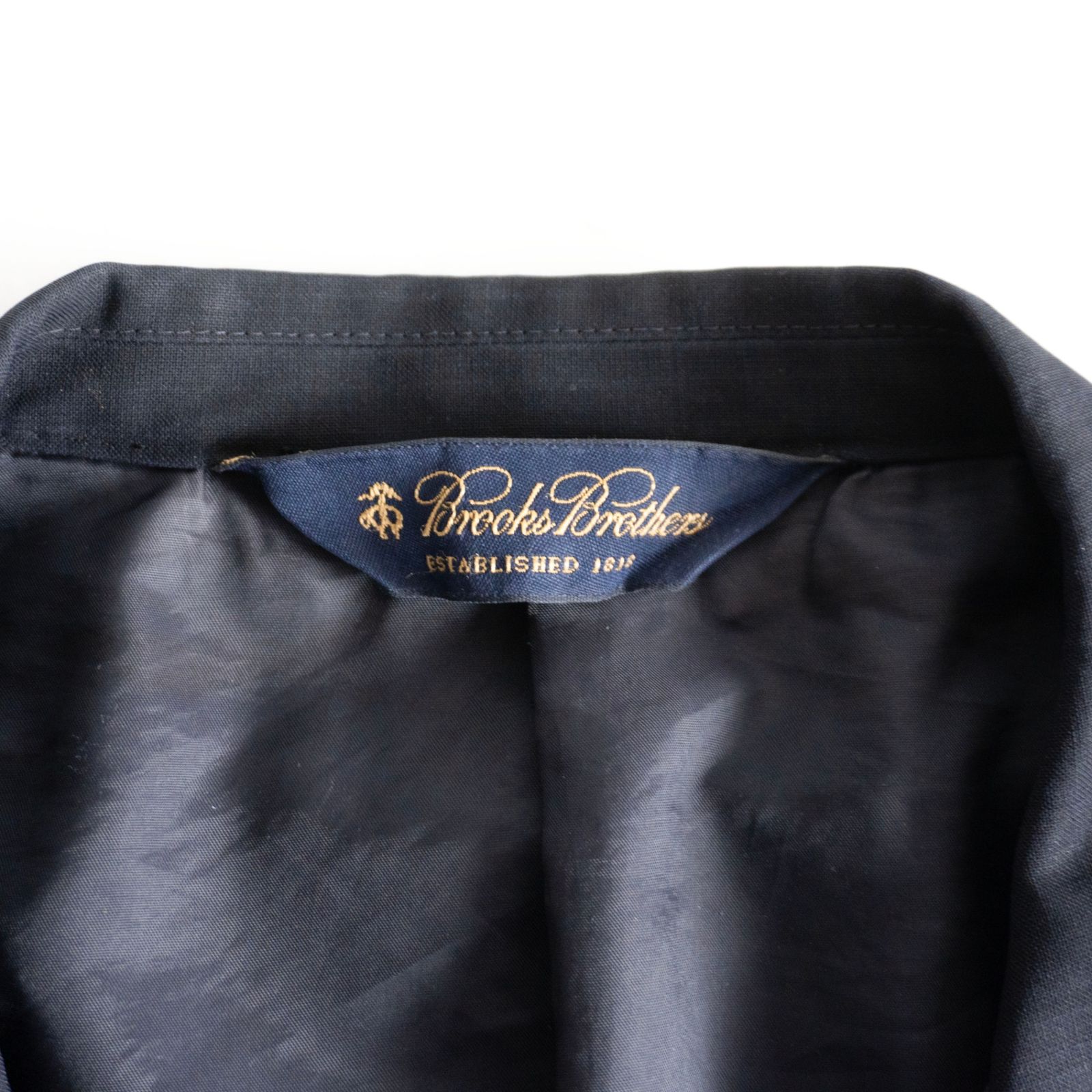 最高級品】BROOKS BROTHERS【テーラードジャケット /紺ブレ】40R 金