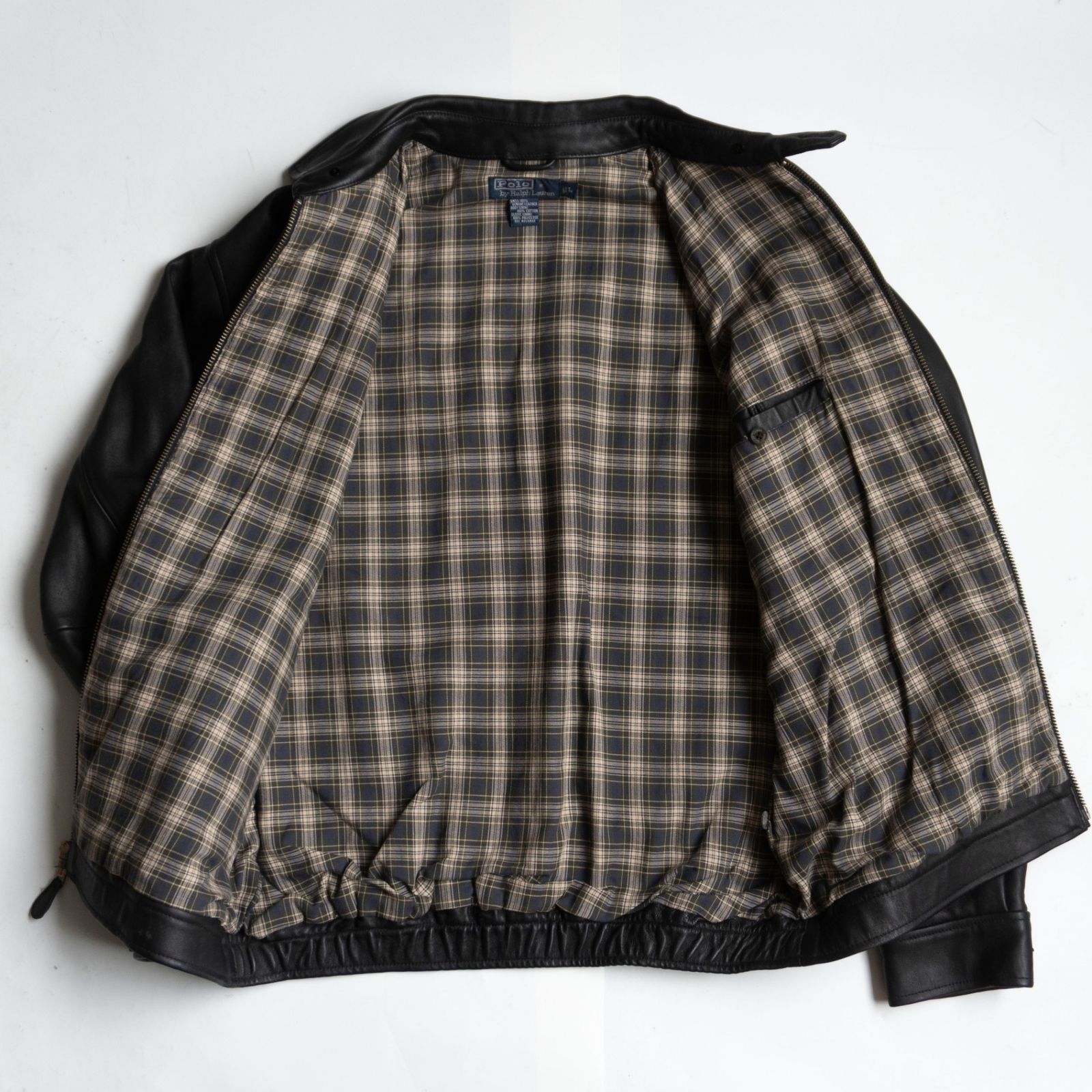 最高級品】POLO RALPH LAUREN 【ラムレザー スイングトップ ジャケット