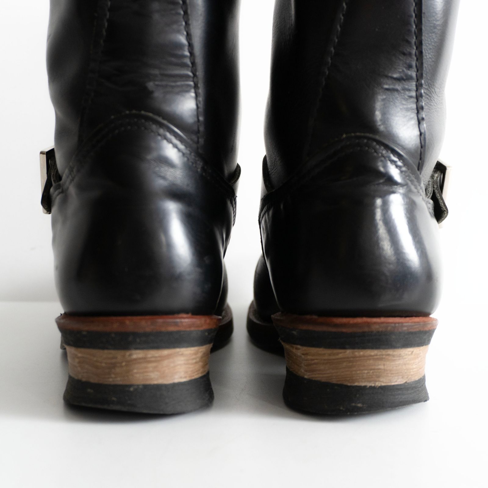13年製】REDWING【2268/エンジニアブーツ】US8.5D ブラック レッド 