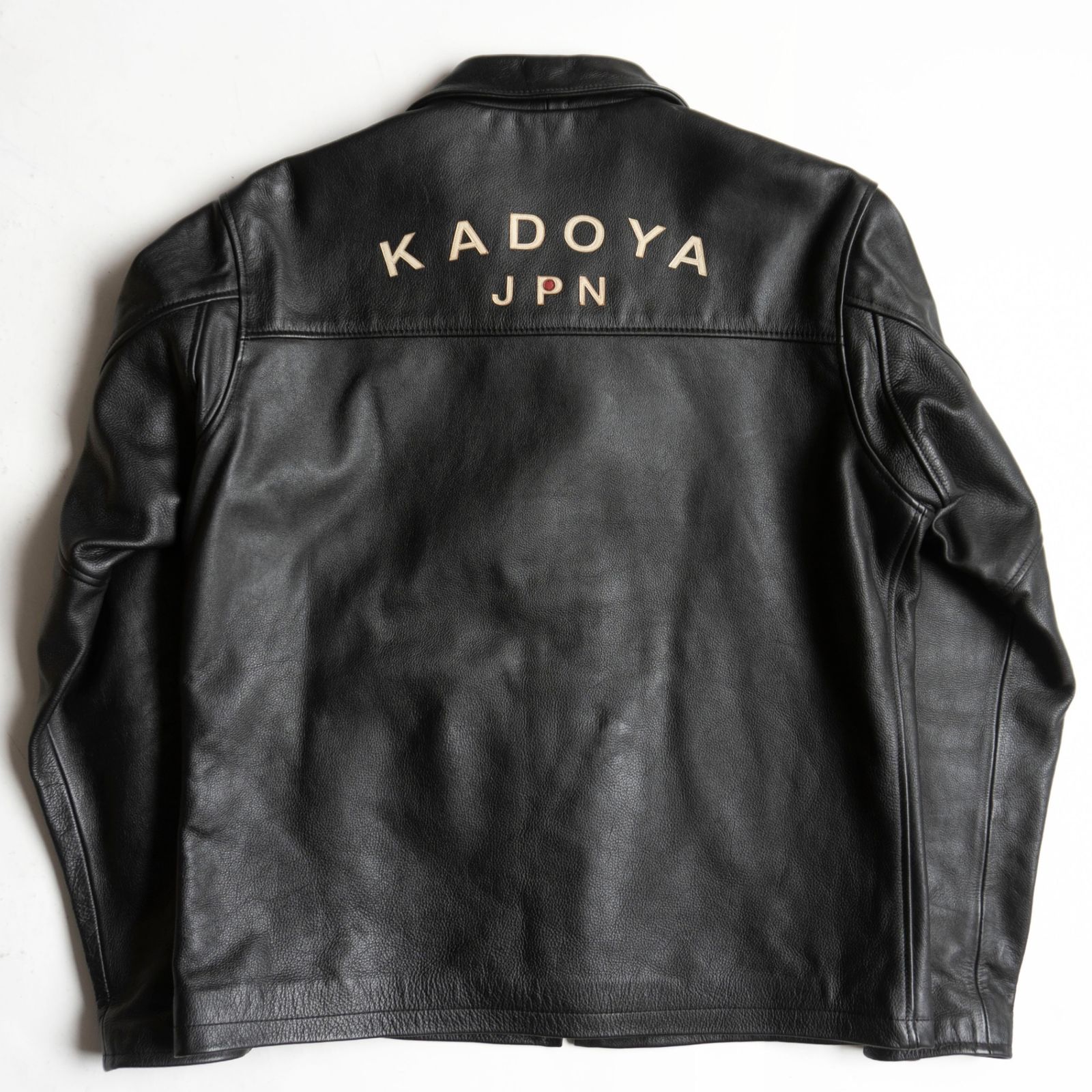 美品/ビッグサイズ】KADOYA【シングルライダースジャケット】 4L