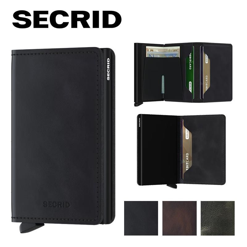 SECRID セクリッド SLIM WALLET VINTAGE スリムウォレット ヴィンテージ カードケース ミニ財布