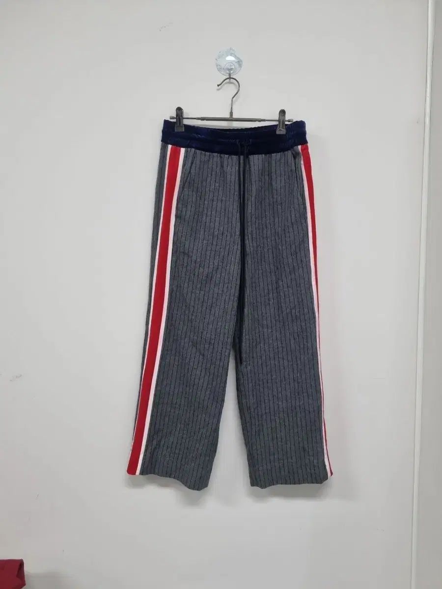 LUCKY CHOUETTE ラッキーシュエトゥ ストライプ ワイド パンツ 36