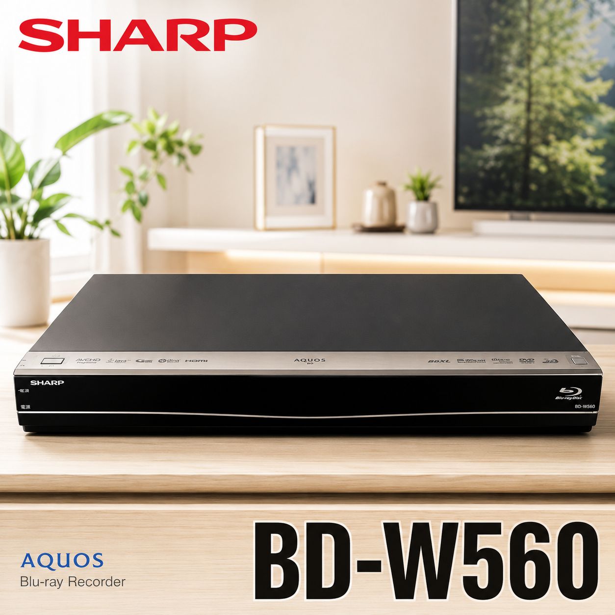 SHARP シャープ BD-W560 ブルーレイレコーダー #1170-0317-5 AQUOS