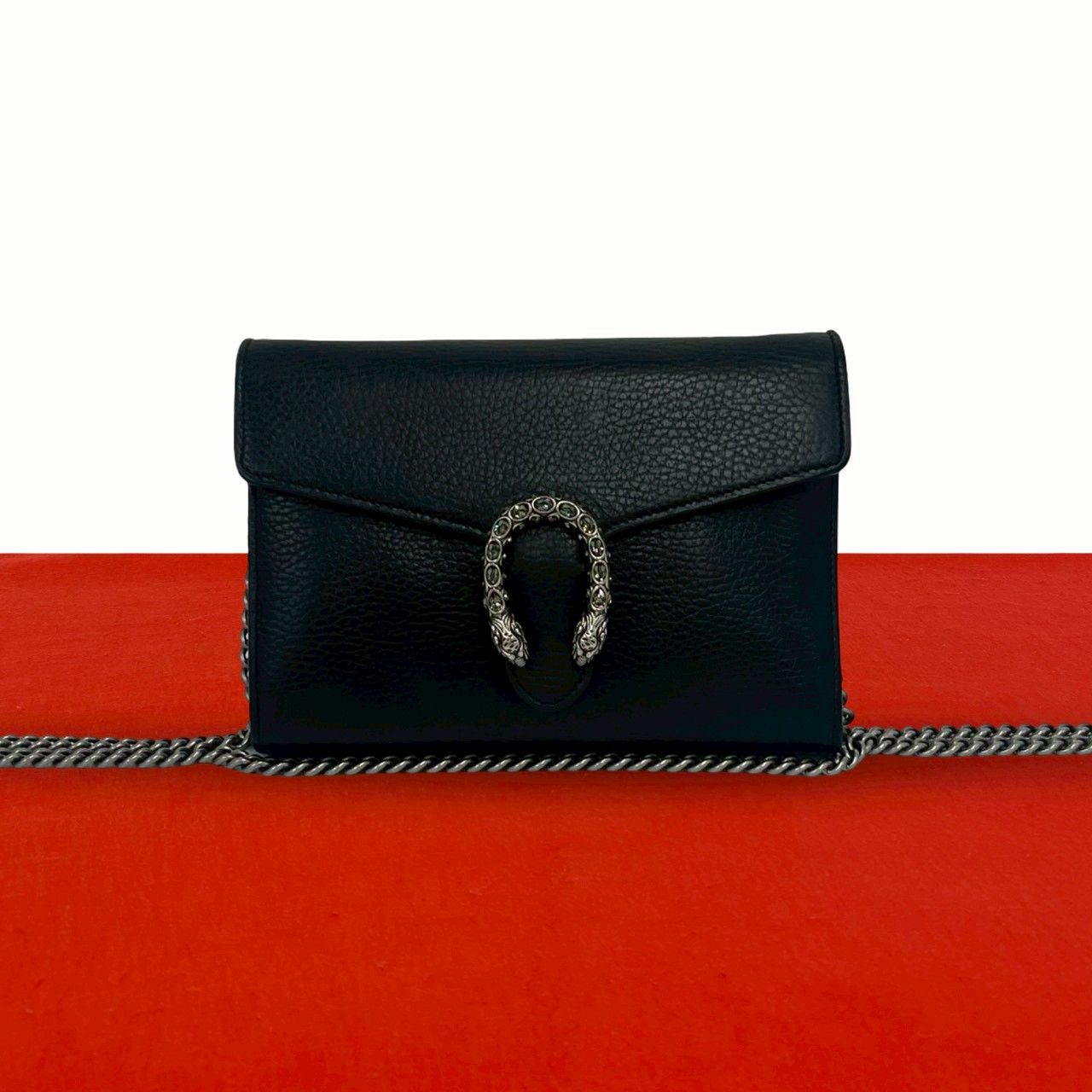 極 美品 GUCCI グッチ ディオニュソス レザー 本革 チェーン ミニ