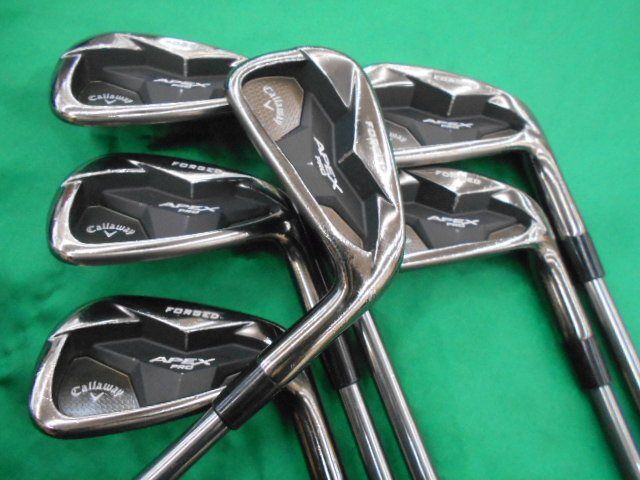 【中古】アイアンセット キャロウェイ APEX PRO SMOKE 2019◆MODUS3TOUR120BLACK(JP) 6本セット◆S◆26[8962]