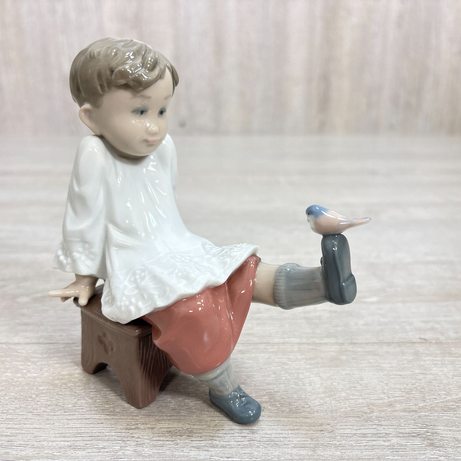 リヤドロ LLADRO 5411 Talk To Me お話して 少女 小鳥 フィギュリン