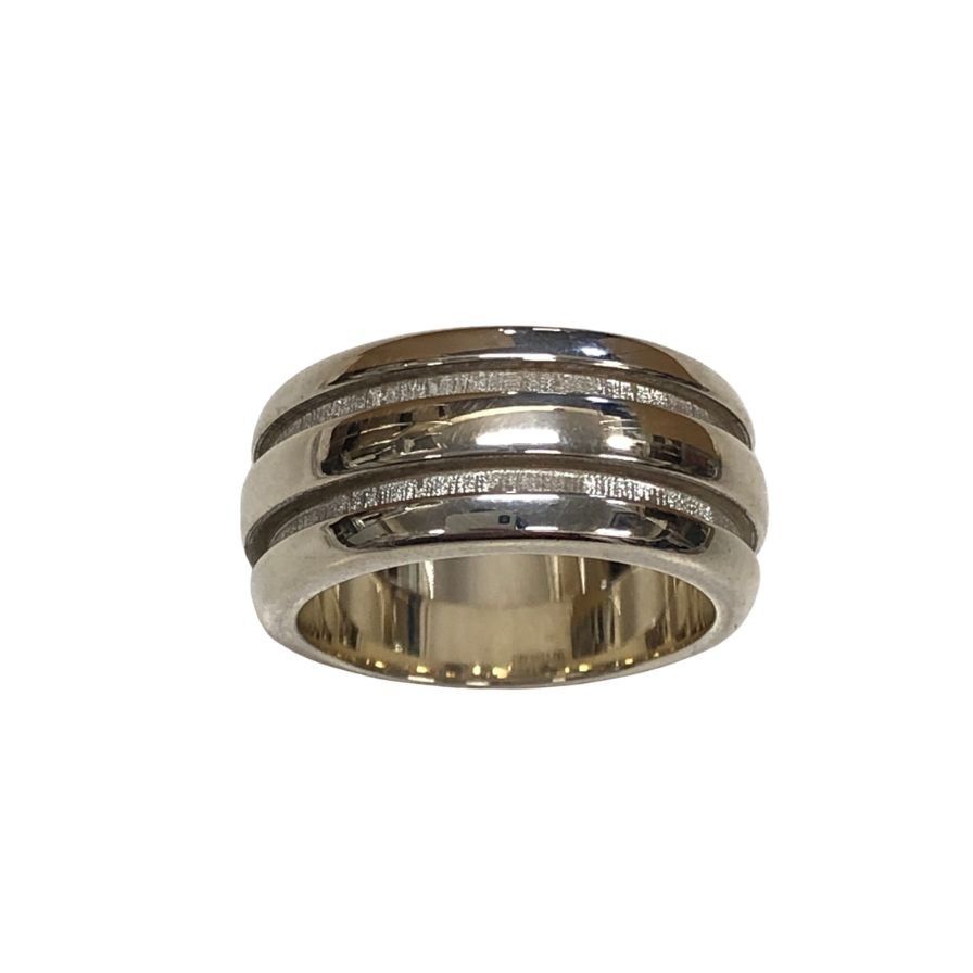 ティファニー リング グルーブド ダブル ライン SV925 ユニセックス
