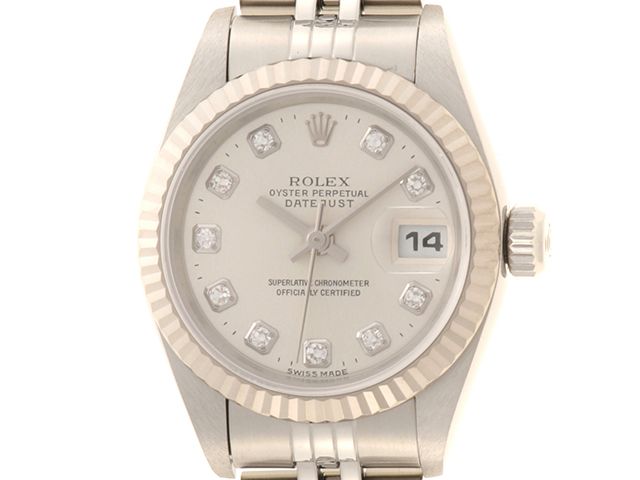 ROLEX　ロレックス　デイトジャスト　79174G　SS/K18WG　シルバー　自動巻き　レディース　2148104084231【中古】【430】